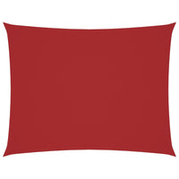 Parasole a Vela Oxford Rettangolare 2x3 m Rosso 135640
