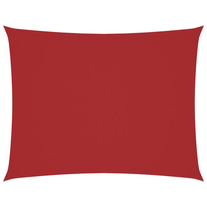 vidaXL Parasole a Vela Oxford Rettangolare 2x3,5 m Rosso