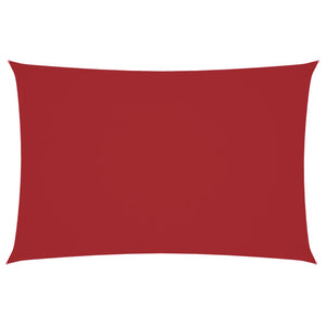 Parasole a Vela Oxford Rettangolare 2x4 m Rosso 135642