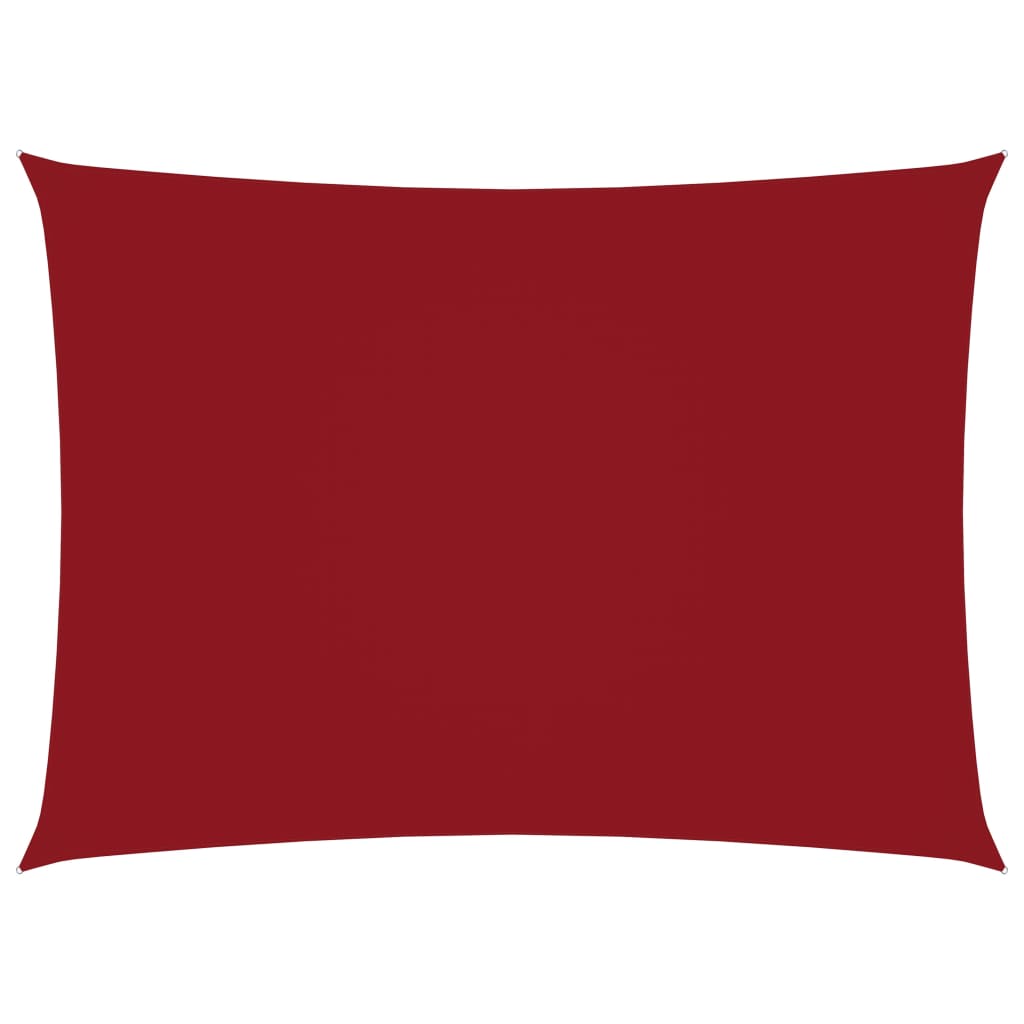 Vela parasole rettangolare in tessuto Oxford 2 x 4 m rossa 02_0009613