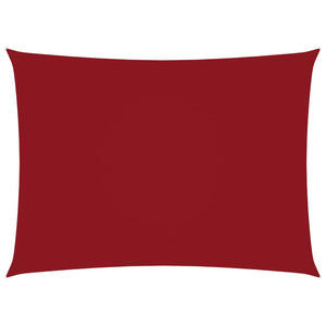 Vela parasole rettangolare in tessuto Oxford 2 x 4 m rossa 02_0009613
