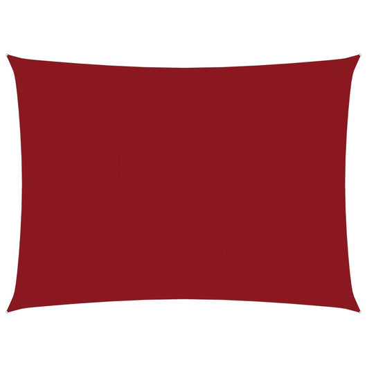 Vela parasole rettangolare in tessuto Oxford 2 x 4 m rossa 02_0009613