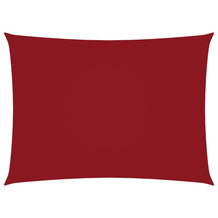 Vela parasole rettangolare in tessuto Oxford 2 x 4 m rossa 02_0009613