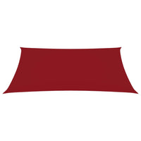 Vela parasole rettangolare in tessuto Oxford 2 x 4 m rossa 02_0009613