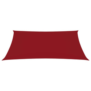 Vela parasole rettangolare in tessuto Oxford 2 x 4 m rossa 02_0009613