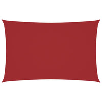 Parasole a Vela Oxford Rettangolare 2x4,5 m Rosso 135643