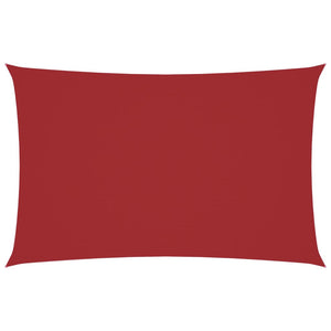Parasole a Vela Oxford Rettangolare 2x4,5 m Rosso 135643