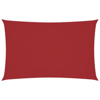 Parasole a Vela Oxford Rettangolare 2x5 m Rosso 135644