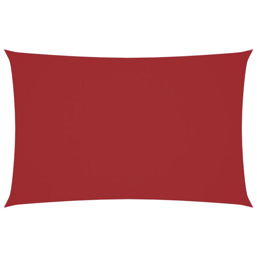 Parasole a Vela Oxford Rettangolare 2x5 m Rosso 135644