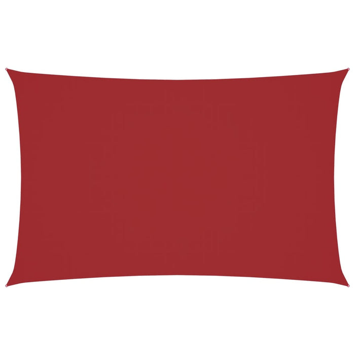 Parasole a Vela Oxford Rettangolare 2x5 m Rosso 135644