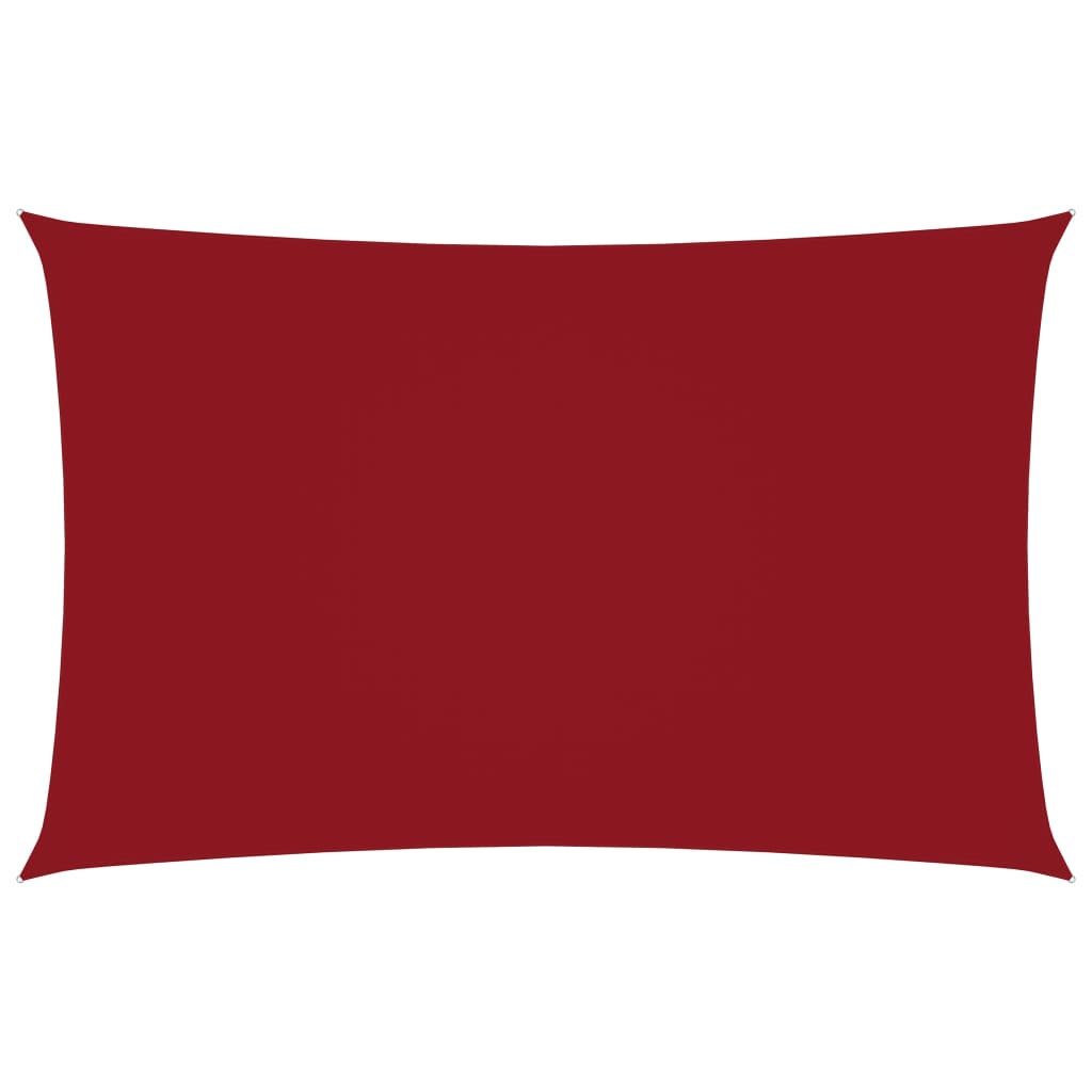 Vela parasole rettangolare in tessuto Oxford 2 x 5 m rossa 02_0009636