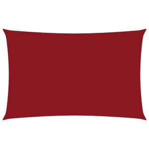 Vela parasole rettangolare in tessuto Oxford 2 x 5 m rossa 02_0009636