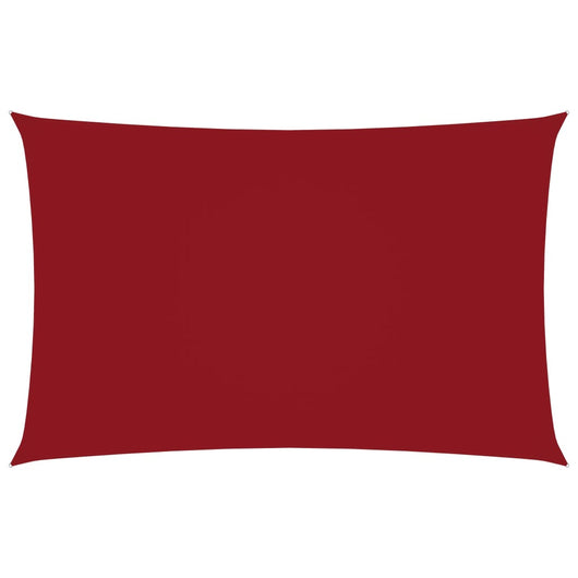 Vela parasole rettangolare in tessuto Oxford 2 x 5 m rossa 02_0009636