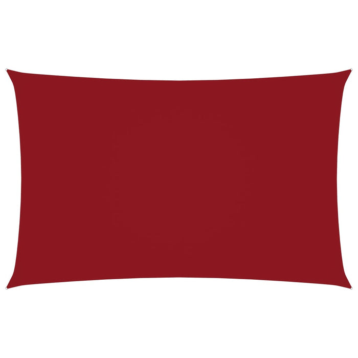 Vela parasole rettangolare in tessuto Oxford 2 x 5 m rossa 02_0009636