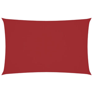 Parasole a Vela Oxford Rettangolare 2x5 m Rosso