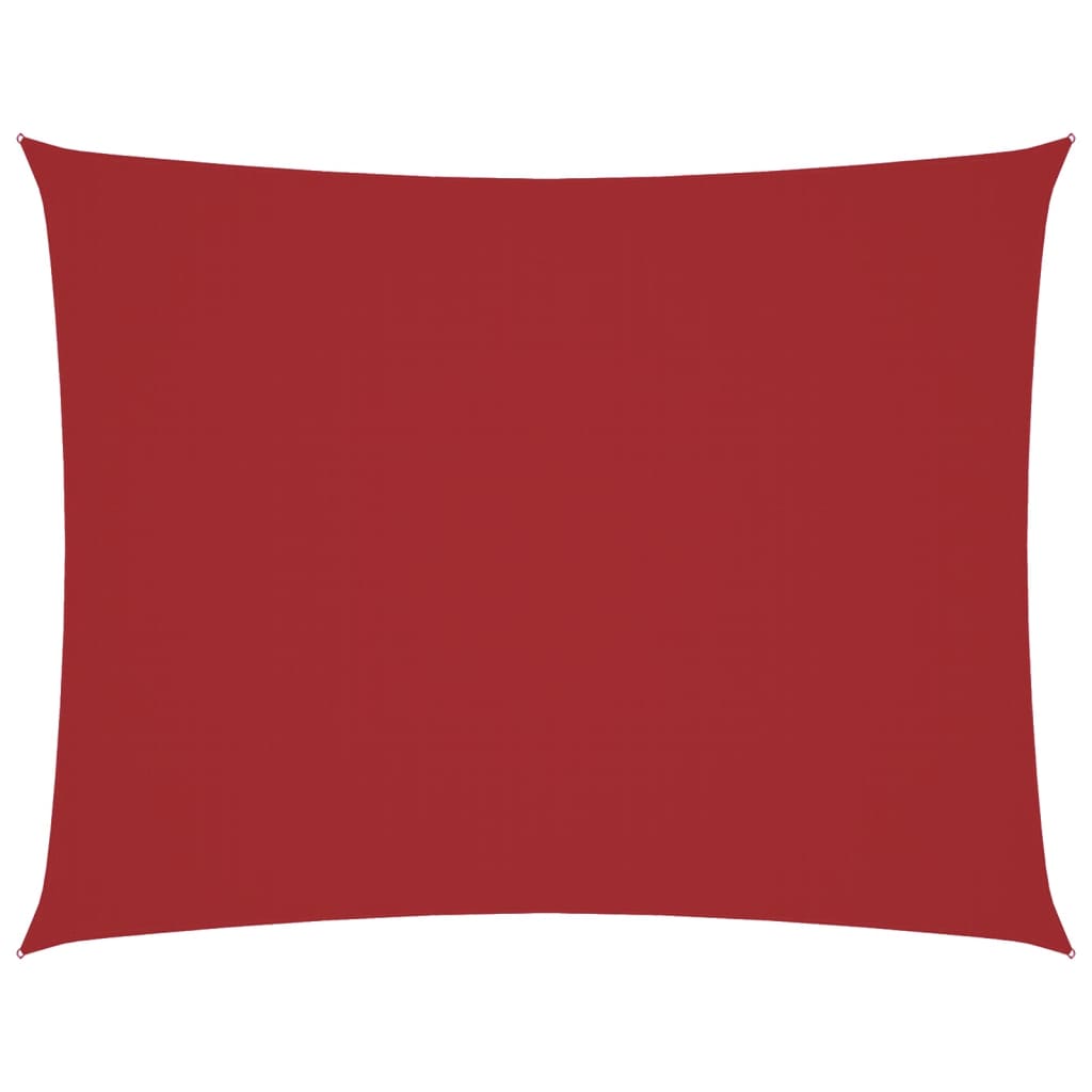 Parasole a Vela Oxford Rettangolare 2,5x3,5 m Rosso 135646