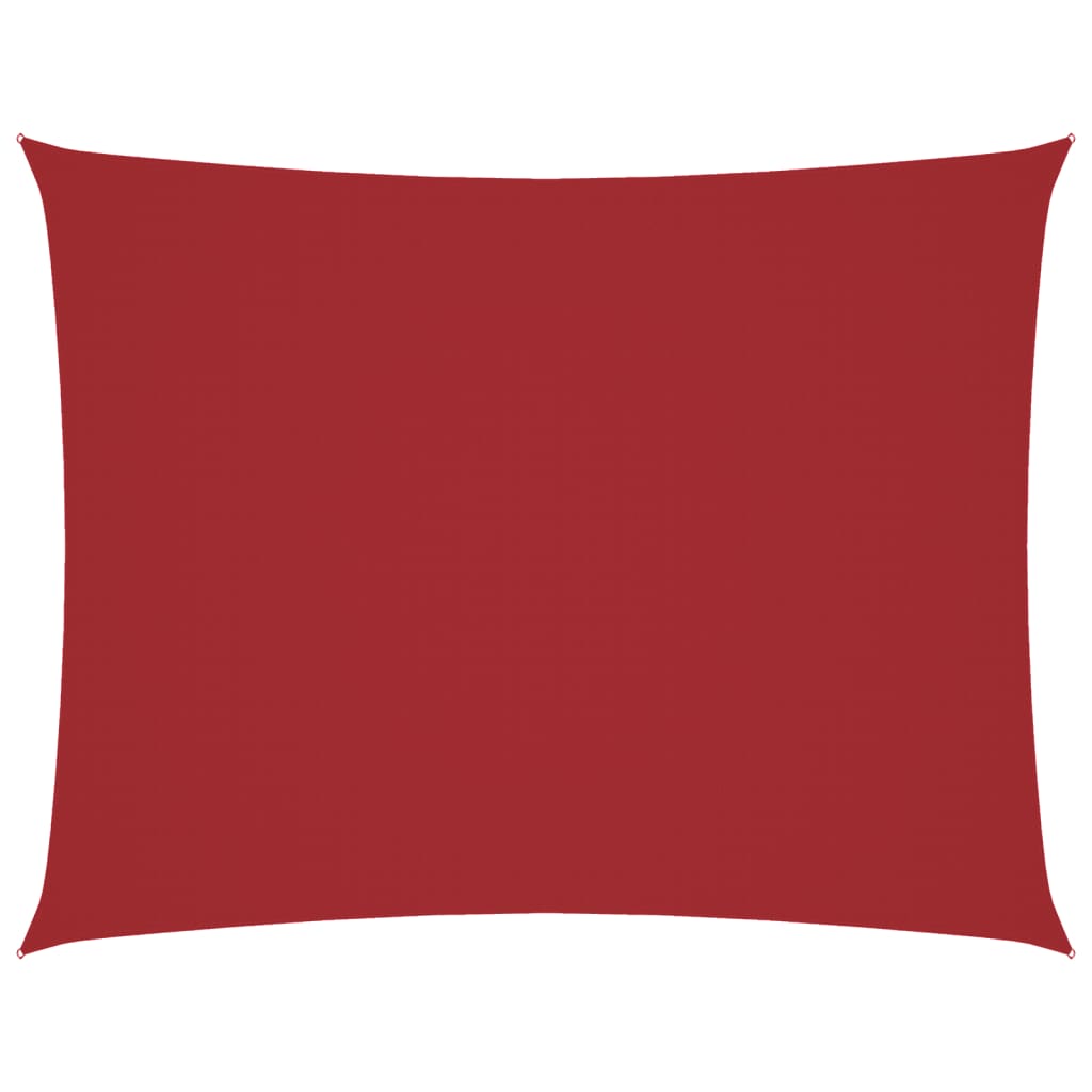 Parasole a Vela Oxford Rettangolare 2,5x4 m Rosso 135647
