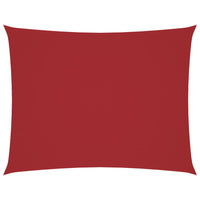 Parasole a Vela Oxford Rettangolare 2,5x4 m Rosso 135647