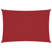 Parasole a Vela Oxford Rettangolare 2,5x4,5 m Rosso 135648