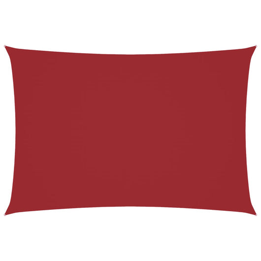 Parasole a Vela Oxford Rettangolare 2,5x4,5 m Rosso 135648