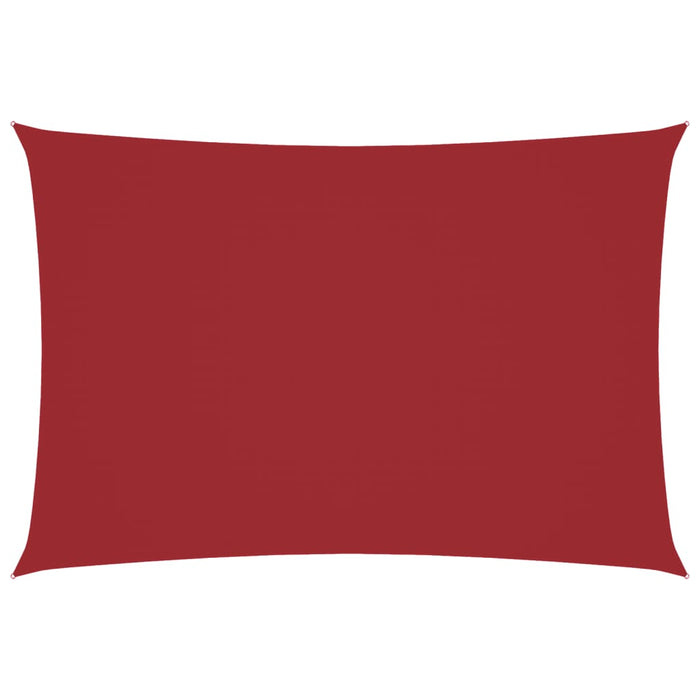 Parasole a Vela Oxford Rettangolare 2,5x4,5 m Rosso 135648