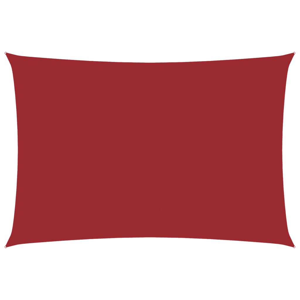 Parasole a Vela Oxford Rettangolare 2,5x4,5 m Rosso