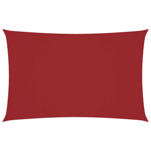 Parasole a Vela Oxford Rettangolare 2,5x5 m Rosso 135649