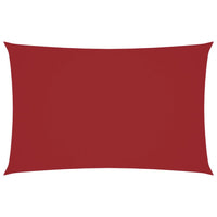 Parasole a Vela Oxford Rettangolare 2,5x5 m Rosso