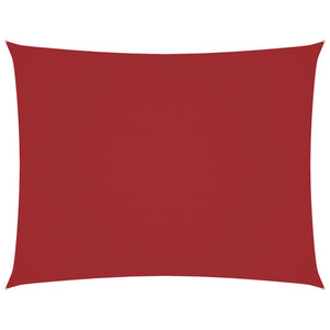 Parasole a Vela Oxford Rettangolare 3x4 m Rosso 135650