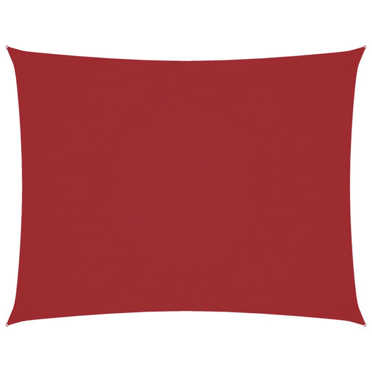 Parasole a Vela Oxford Rettangolare 3x4 m Rosso 135650
