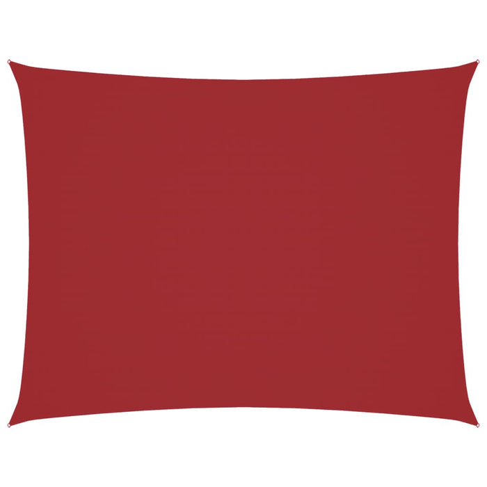 Parasole a Vela Oxford Rettangolare 3x4 m Rosso 135650