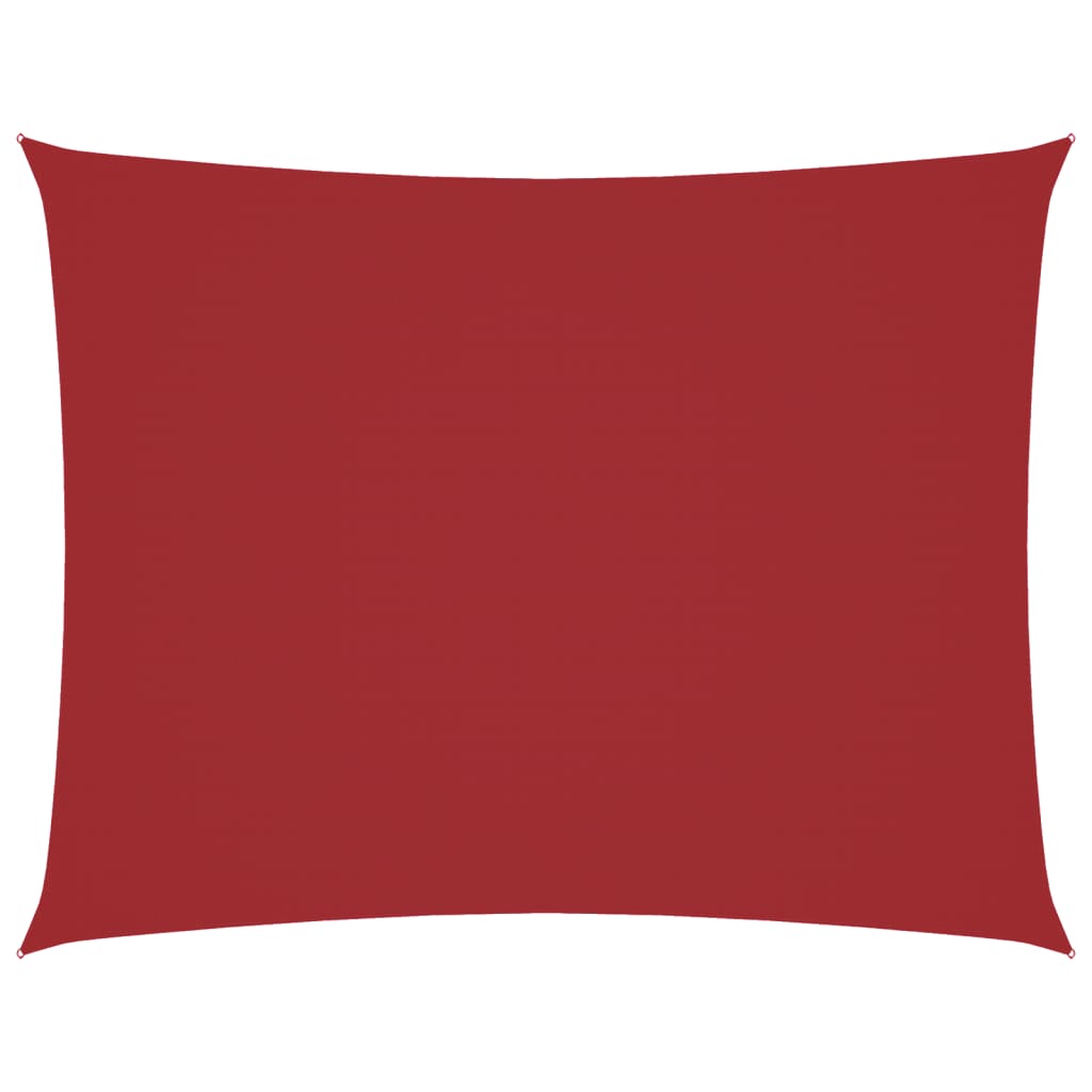 Parasole a Vela Oxford Rettangolare 3x4 m Rosso