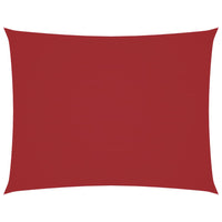 Parasole a Vela Oxford Rettangolare 3x4 m Rosso