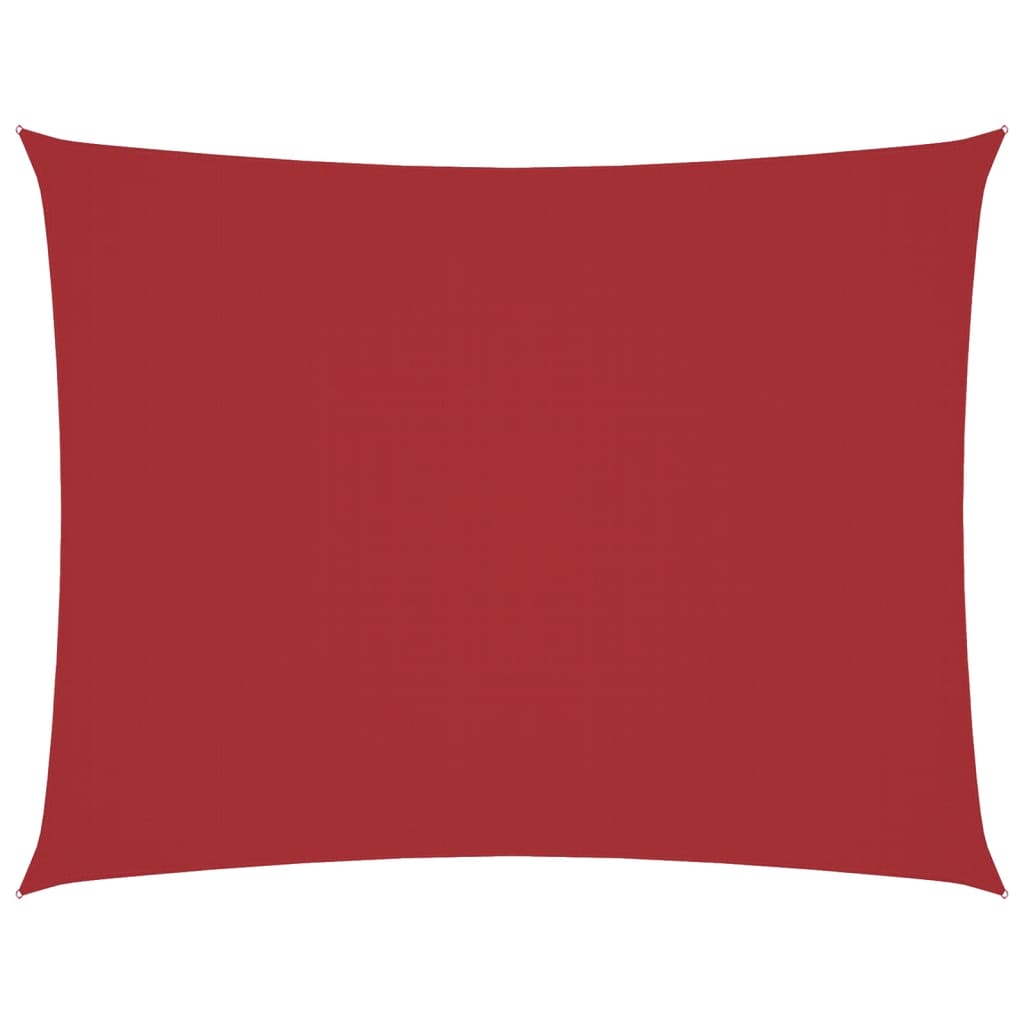 Parasole a Vela Oxford Rettangolare 3x4,5 m Rosso 135651