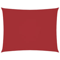Parasole a Vela Oxford Rettangolare 3x4,5 m Rosso 135651