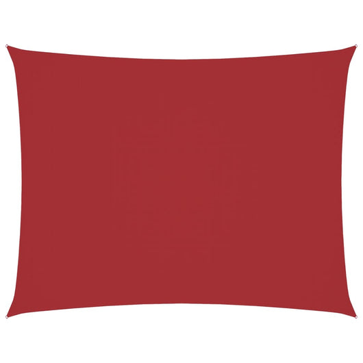Parasole a Vela Oxford Rettangolare 3x4,5 m Rosso 135651