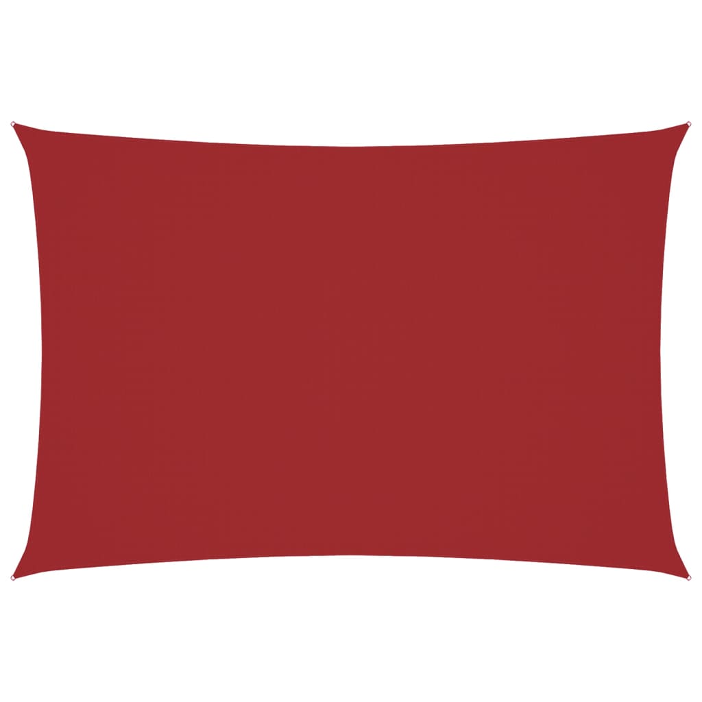Parasole a Vela Oxford Rettangolare 3x5 m Rosso