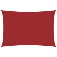 Parasole a Vela Oxford Rettangolare 3x6 m Rosso 135653