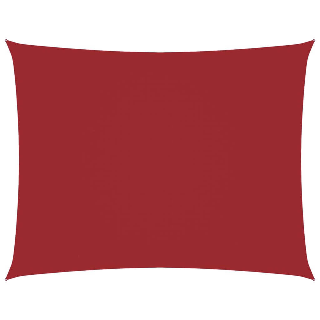 Parasole a Vela Oxford Rettangolare 3,5x4,5 m Rosso 135654