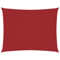 Parasole a Vela Oxford Rettangolare 3,5x4,5 m Rosso 135654