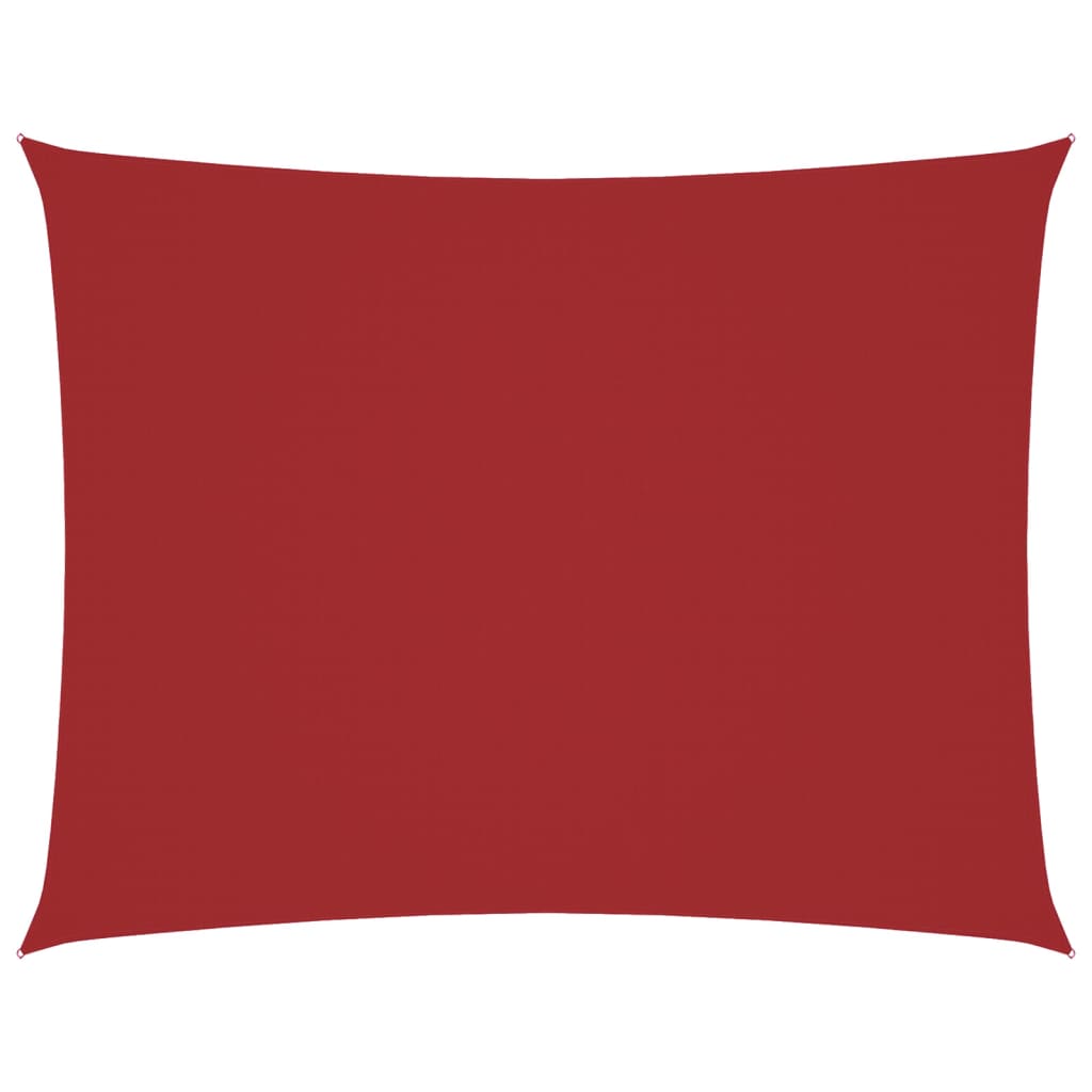 Parasole a Vela Oxford Rettangolare 3,5x5 m Rosso 135655