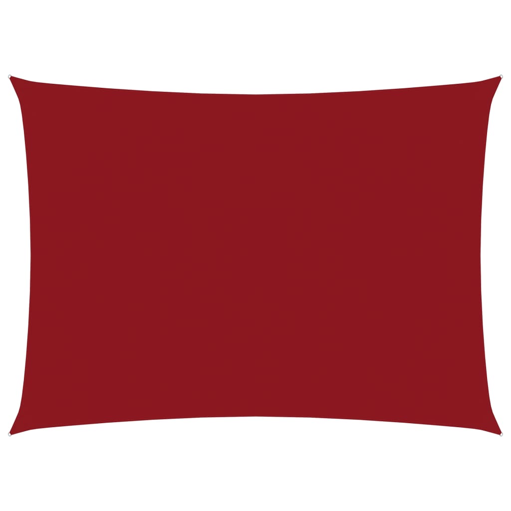 Vela parasole rettangolare in tessuto Oxford 35 x 5 m rossa 02_0009658