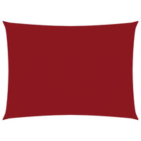 Vela parasole rettangolare in tessuto Oxford 35 x 5 m rossa 02_0009658