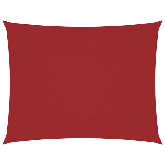 Parasole a Vela Oxford Rettangolare 4x5 m Rosso 135656