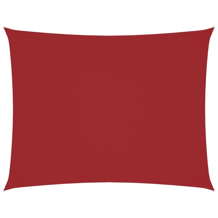 Parasole a Vela Oxford Rettangolare 4x5 m Rosso