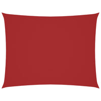 Parasole a Vela in Oxford Rettangolare 4x6 m Rosso