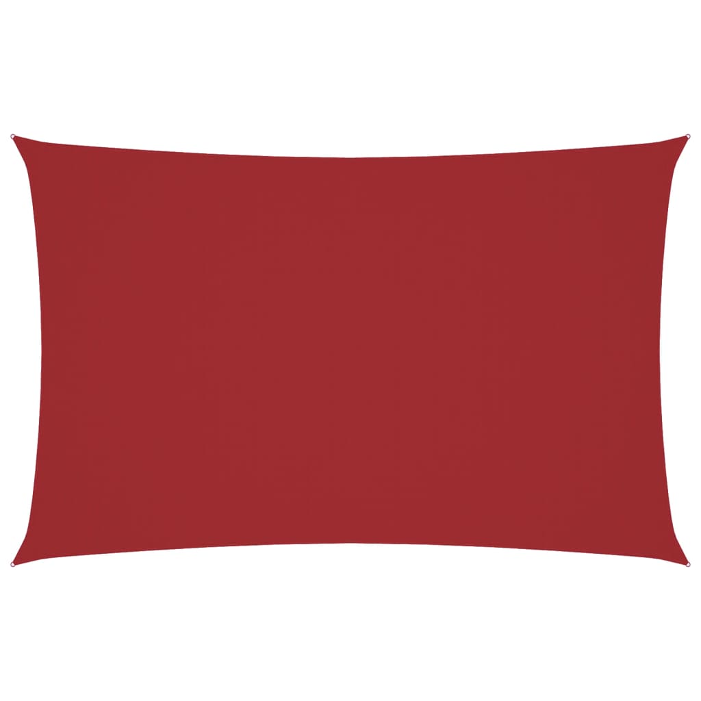 Parasole a Vela Oxford Rettangolare 4x7 m Rosso 135658