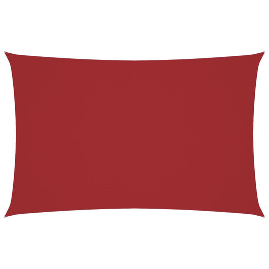 Parasole a Vela Oxford Rettangolare 4x7 m Rosso 135658