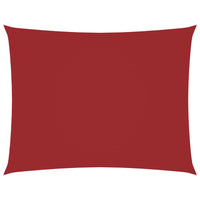 Parasole a Vela Oxford Rettangolare 5x6 m Rosso 135659