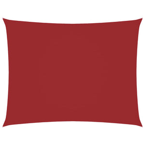 Parasole a Vela Oxford Rettangolare 5x6 m Rosso 135659
